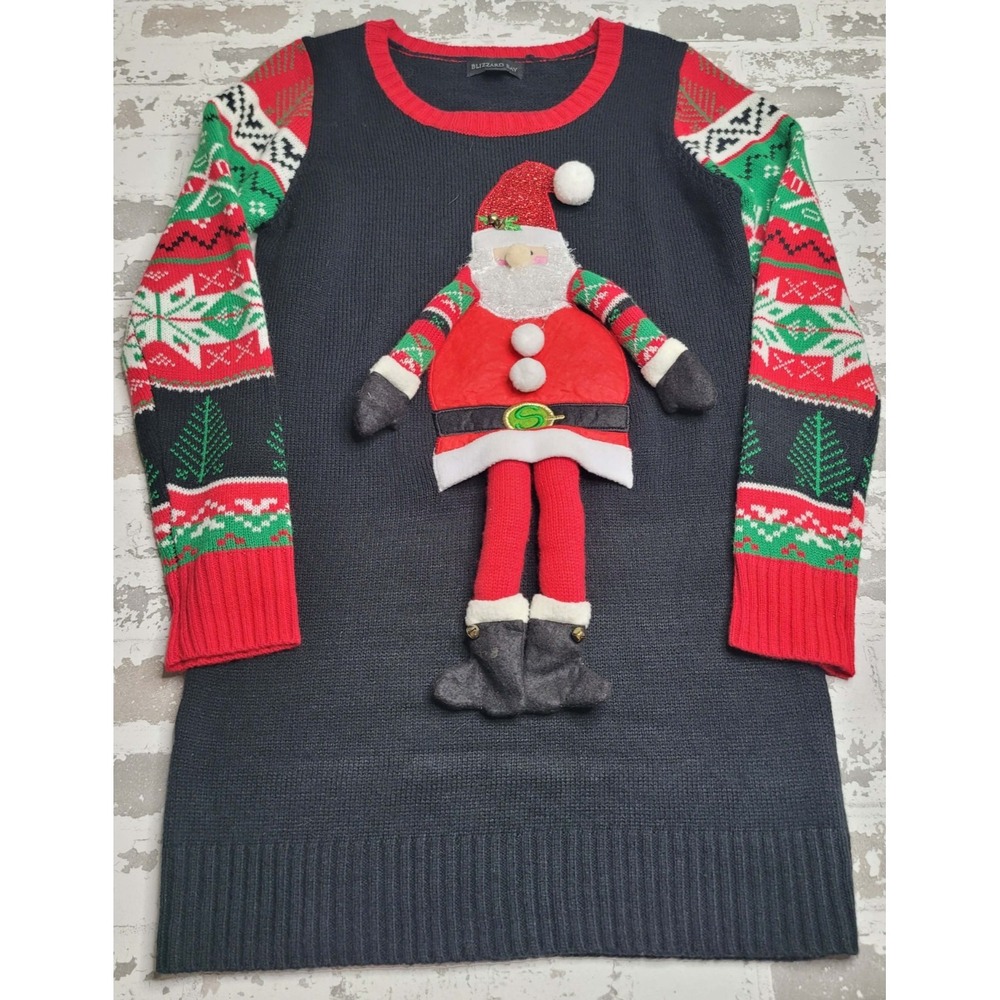 Blizzard Bay Santa Tunic Sweater‎ Christmas Women's Large